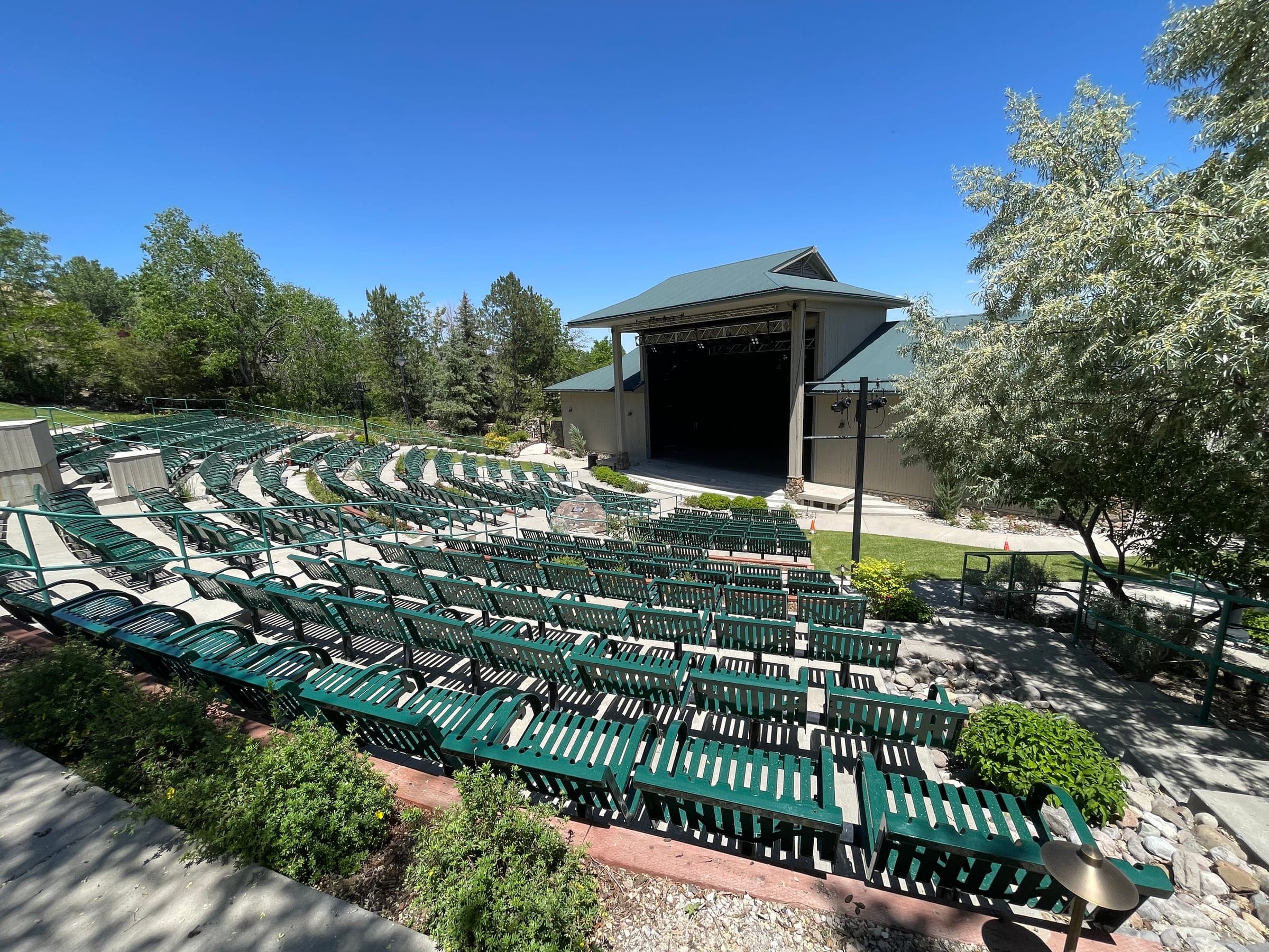 The outdoor amphitheater at Bartley Ranch Regional Park