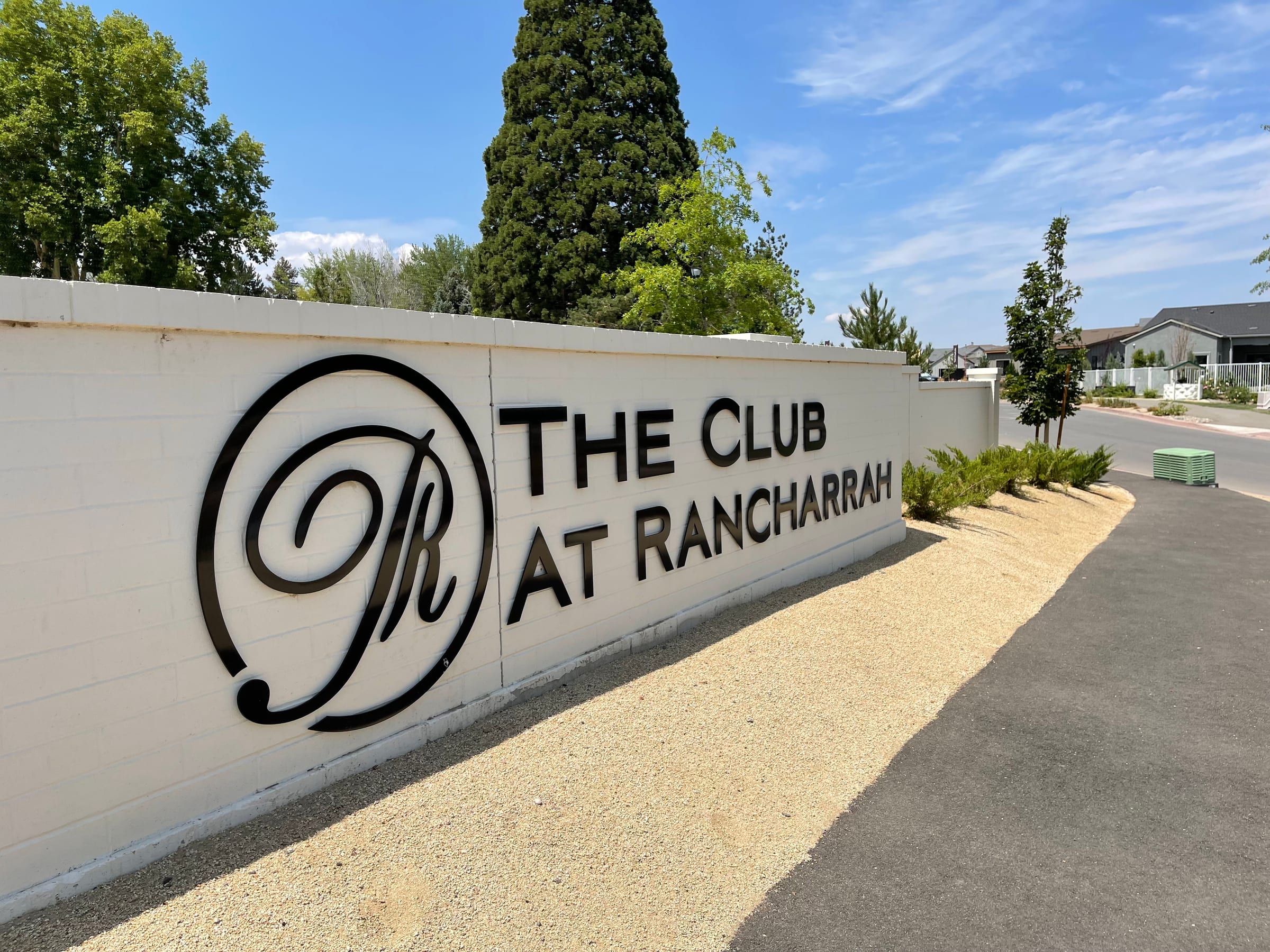 The Club at Rancharrah entrance sign