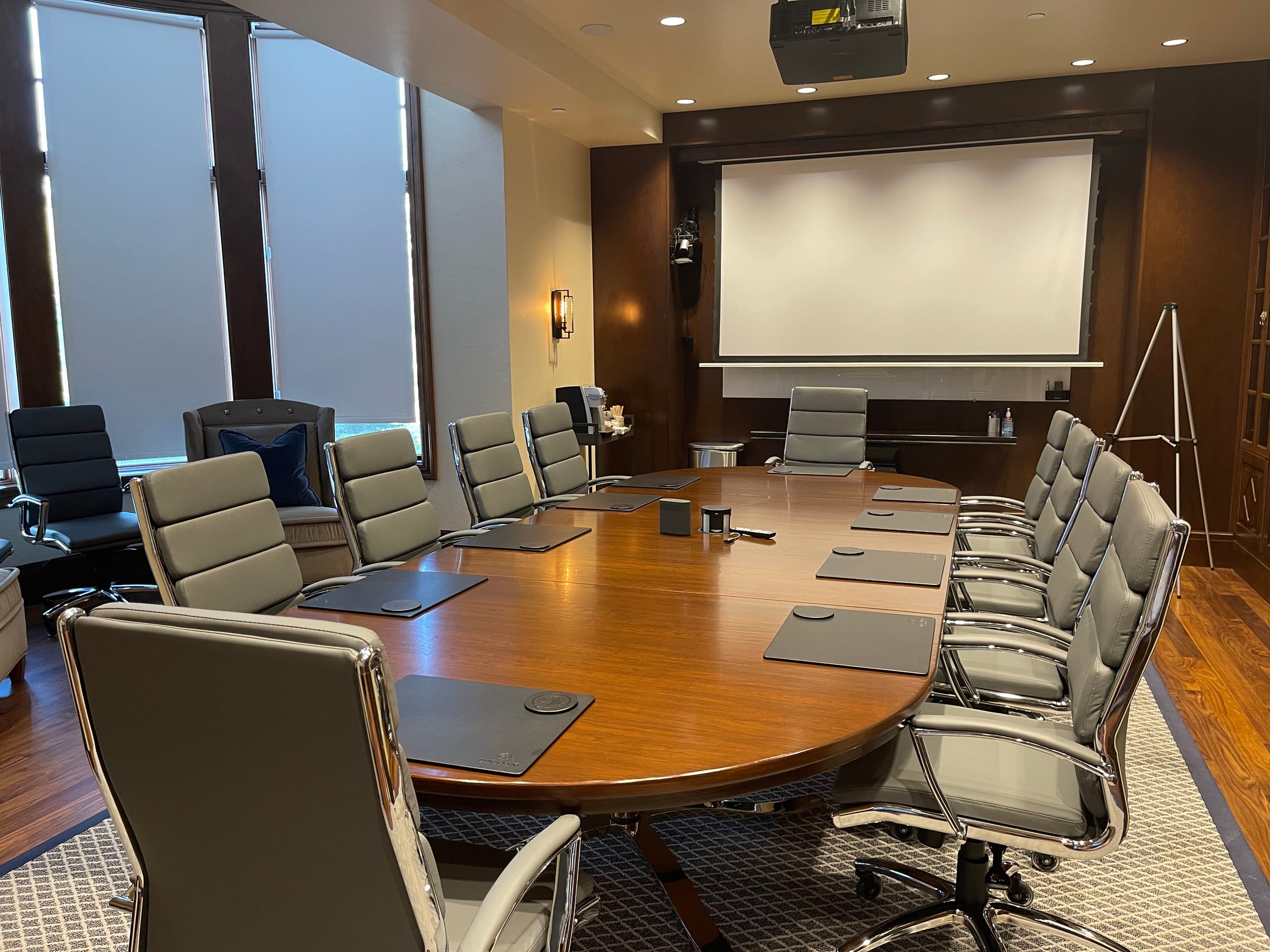 The event space and meeting room at the Rancharrah clubhouse