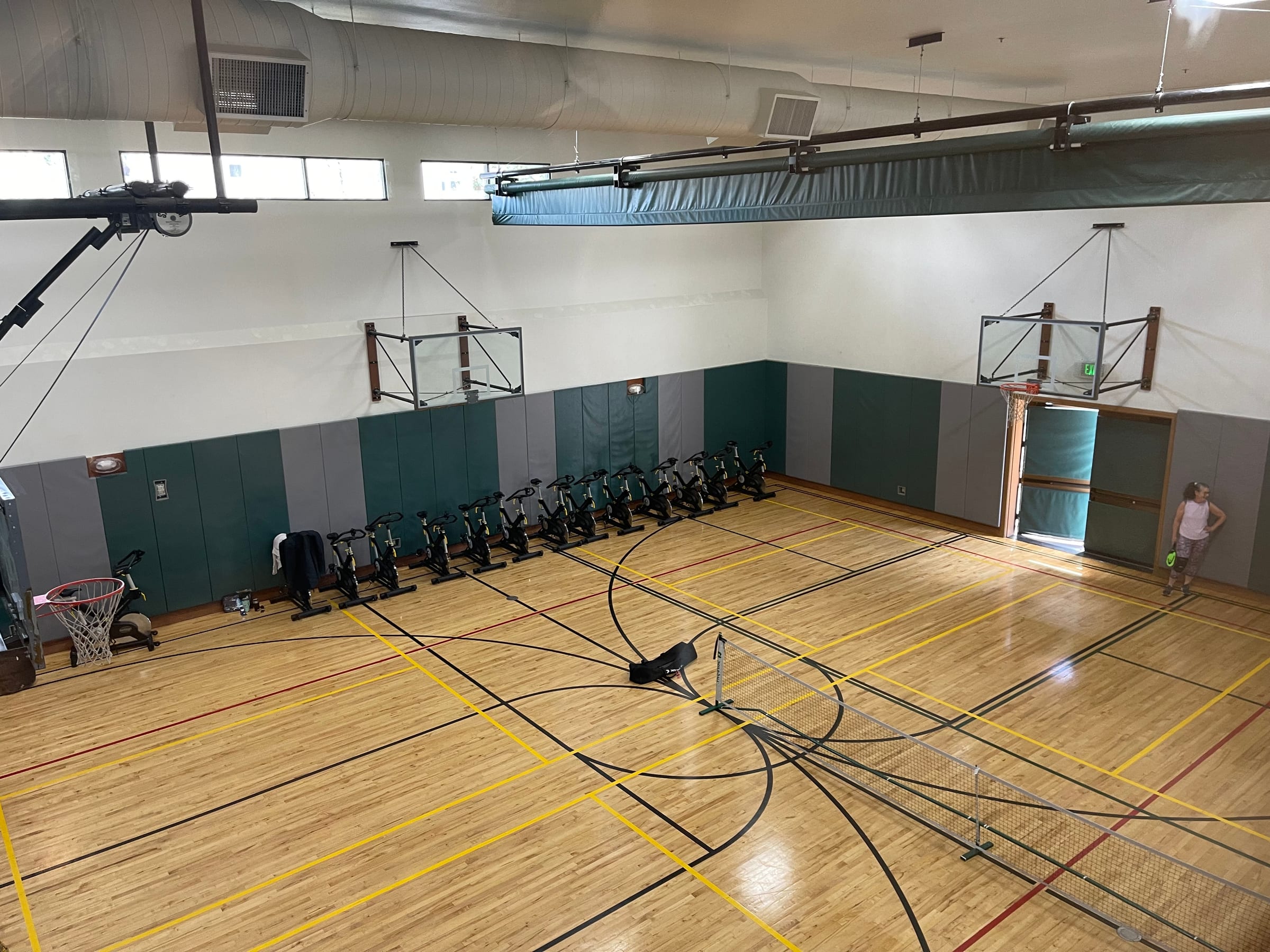 The indoor basketball court at The Club at Somersett