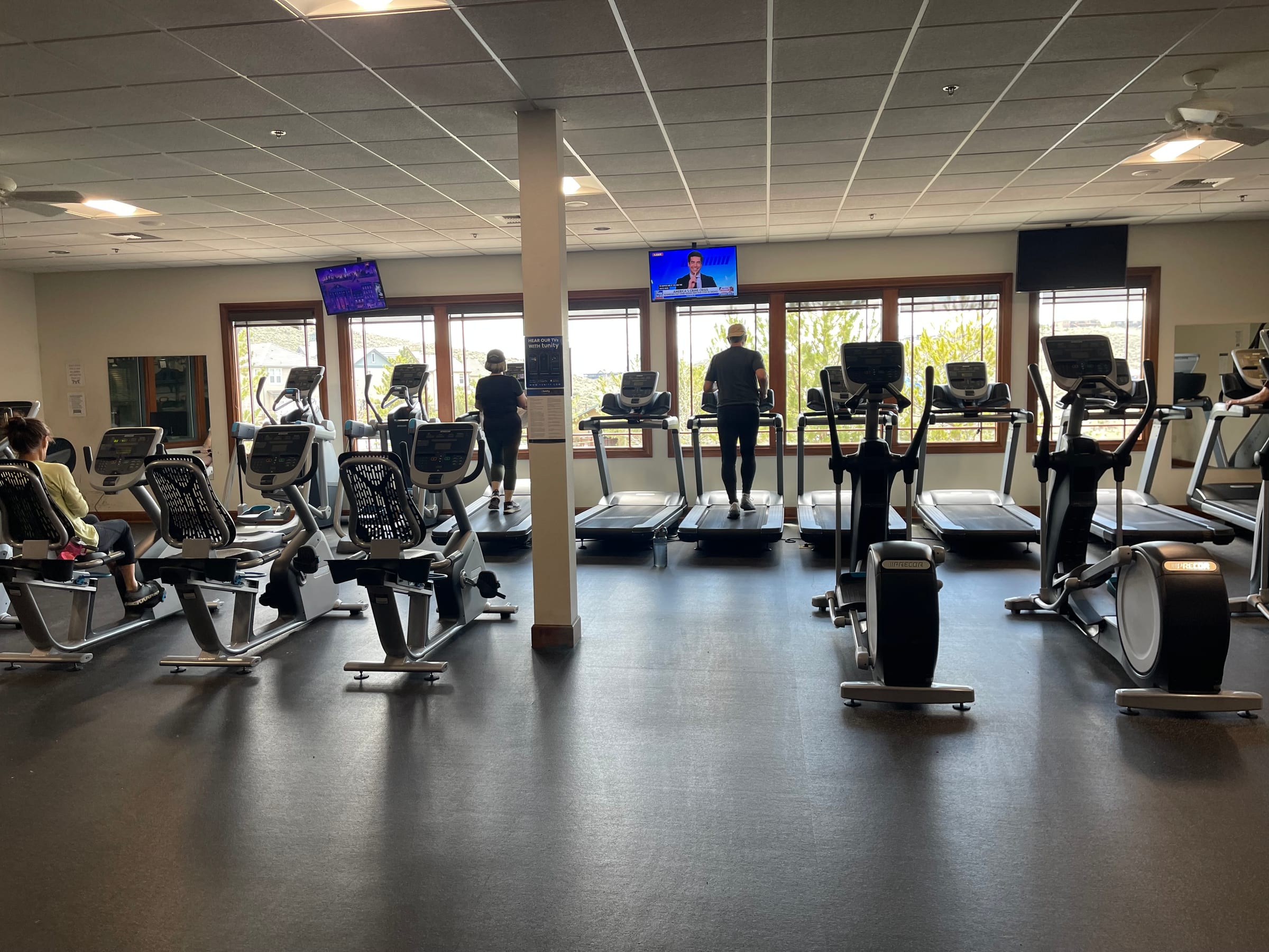 The gym at The Club at Somersett