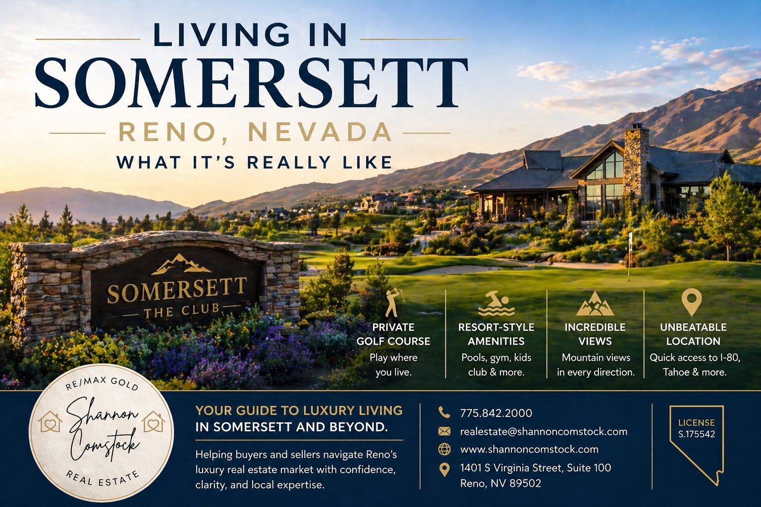 uxury home with mountain views in Somersett Reno Nevada representing the upscale master-planned community in Northwest Reno near Lake Tahoe and Interstate 80