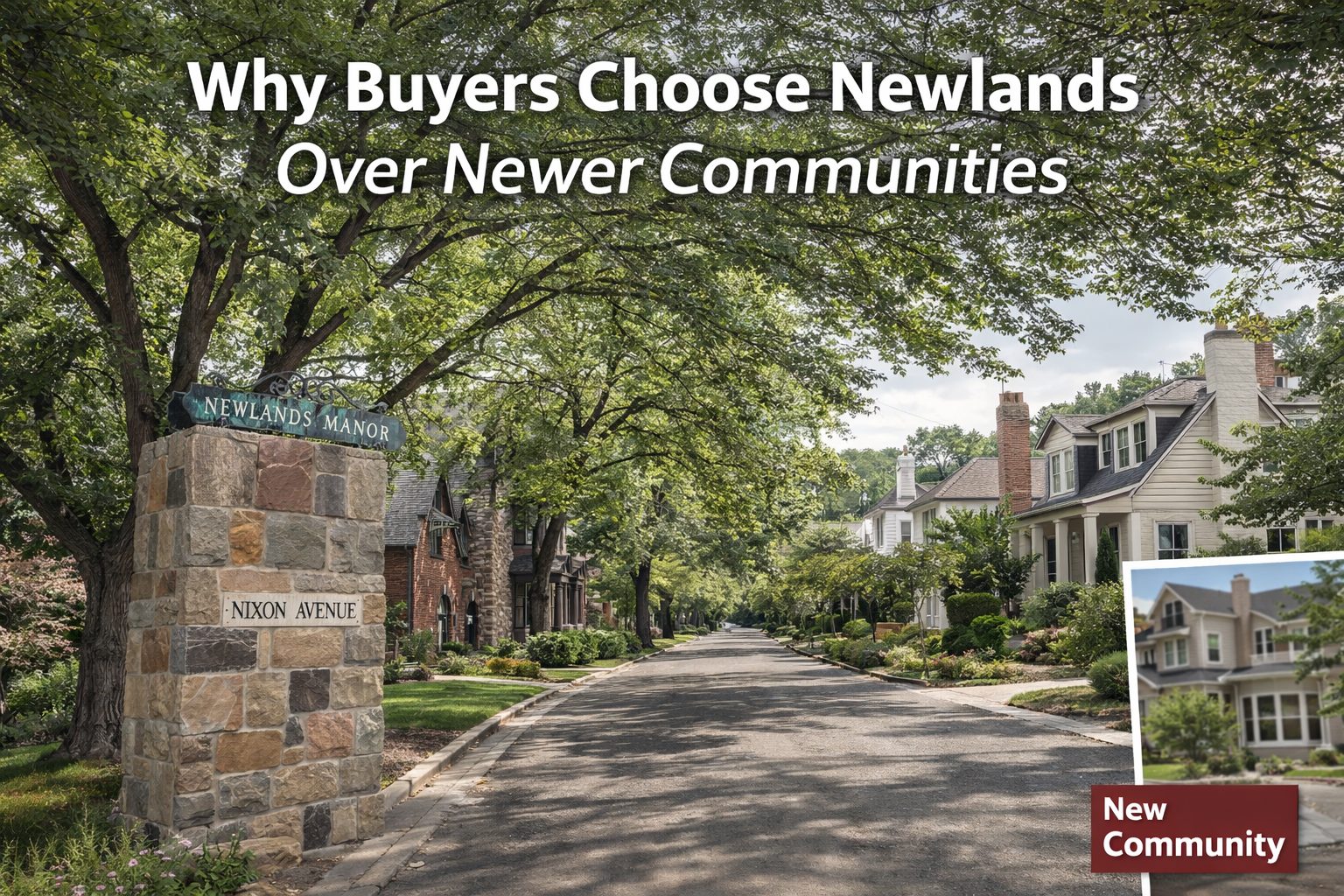 Historic homes and tree-lined street in Newlands Historic District Reno showing neighborhood character and lifestyle