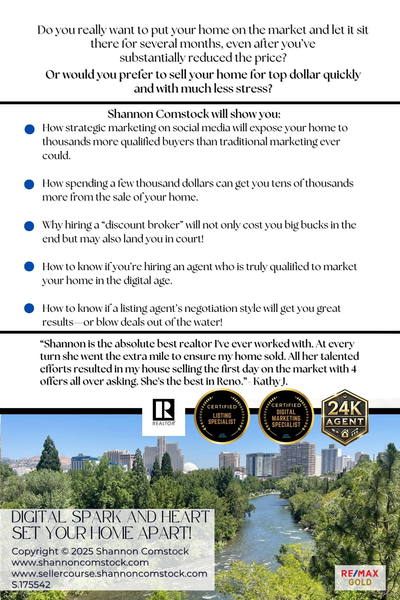 Back cover of Selling Your Washoe County Home